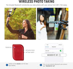 NEEWER T91 Flexible Tripod for iPhone Mini Cellphone Tripod Stand for Vlog, Magic Arms/Shutter/Phone Clamp/Action Camera Mount Compatible with GoPro