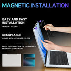 Magnetic Privacy Screen for Macbook Pro 16 Inch (2021-2024, M1, M2, M3, M4), Removable Anti Glare Blue Light Macbook Pro Screen Protector, 360° Anti Spy and Easy Install Shield