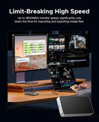 ORICO 4TB USB4.0 External SSD 3800MB/s(40Gbps) - Ultra-Fast Portable NVMe SSD, Compatible with Thunderbolt 3/4, Fanless Aluminum Design for Photographers, Video Editors X40