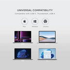 Satechi 13 in 1 Triple 4K USB C Docking Station, 100W Charging, 2 DP, 3 HDMI, 2 USB C, 3 USB-A, Gigabit Ethernet, and Audio Jack for Mac/Windows, MacBook Air/Pro M4/M3/M2/M1, DisplayLink Required