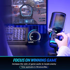 FIFINE Gaming PC Microphone, USB Streaming Microphone with Game Chat Balance, Computer Condenser Desktop RGB Mic with Mute Button, Noise Cancellation for Podcast/Twitch/Discord-AMPLIGAME AM6