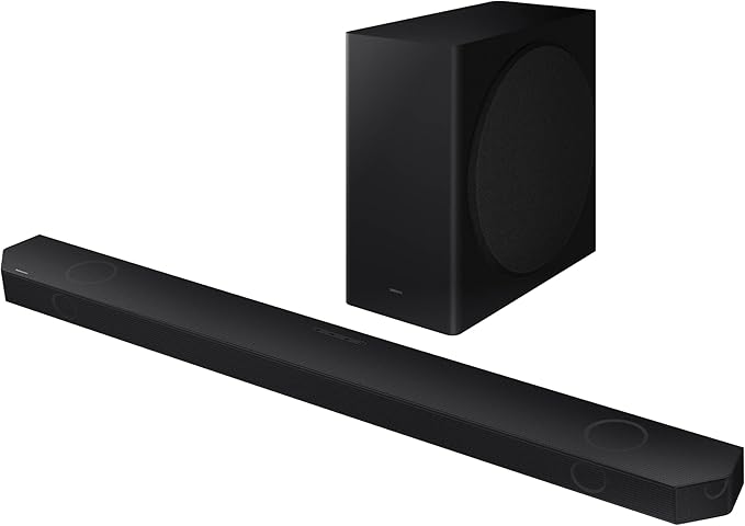 Samsung Q800D 5.1.2ch Soundbar w/Wireless Dolby Atmos Audio, Q-Symphony, SpaceFit Sound Pro, Adaptive Sound, Game Mode Pro with Alexa Built-in, HW-Q800D/ZA