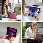 typecase Touch iPad 10th Generation Case with Keyboard (10.9", 2022), Multi-Touch Trackpad, 10 Color Backlight, 360° Rotatable, Thin & Light for Apple iPad 10th Gen 10.9 (Raspberry)