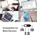 Webcam Cover, 0.03 inch Ultra Thin Laptop Camera Cover Slide for iPhone iPad MacBook Pro Computer iMac Cell Phone PC Accessories Camera Blocker Slider, Great for Privacy