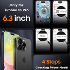 Battery Case iPhone 16 Pro, Upgraded 10000mAh Rechargeable Portable Extended Battery Pack Supported Qi Wireless Charging Case Compatible with iPhone 16 Pro (6.3 inch) Charger Power Bank (Black)