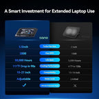 llano Laptop Cooling Pad, Gaming Laptop Cooler with Powerful Turbo Cooling Fan(5.5inch Diameter), Infinitely Variable Speed, Touch Control, 3-Port USB A, for Fast Cooling Laptop 15.6-21in
