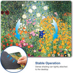 Mouse Pad, Premium-Textured Mouse Mat, Non-Slip Rubber Base Mousepad for Laptop, Computer & PC,9.5×7.9 in, Art Flower