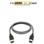 PowerBear 4K HDMI Cable 3 ft | High Speed Hdmi Cables, Braided Nylon & Gold Connectors, 4K @ 60Hz, Ultra HD, 2K, 1080P, ARC & CL3 Rated | for Laptop, Monitor, PS5, PS4, Xbox One, Fire TV, & More