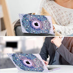 TWOLSKOO for M4 MacBook Air 13.6 inch Case 2025-2022 Release M4 A3240 M3 A3113 M2 A2681, Plastic Hard Shell & Screen Protector & Keyboard Cover & Trackpad Film, Mandala