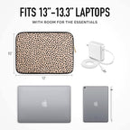 Vandel MacBook Air 13 inch Laptop Sleeve, Fits 13-13.3 inch Laptops: Neoprene MacBook Air & Pro Case, Chromebook, HP Soft Cover | Thin Computer Carrying Bag, Cheetah Mac (M1 & M2) Pouch