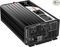 Xijia 1500W (Peak Power 3000W) Pure Sine Wave Inverter DC 60v to 120v Inverter 60HZ Solar Converter for Home Use car (DC60V (Range 50V-75V) 1500W)