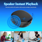 64GB Digital Voice Recorder with Playback, 3-in-1 Recording Devices with MP3 Music Player and USB Flash Drives, Portable Mini Tape Recorder Small Audio Recorder for Lectures Meetings Interviews