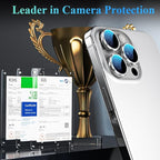 YWXTW Camera Lens Protector for iPhone 16 Pro/iPhone 16 Pro Max, [1 Step Installation Tray] Tempered Glass Screen Protector Metal Individual Camera Cover Accessories Case Friendly (White Titanium)