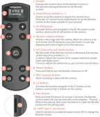 Hanpusen Rechargeable Camera Remote Control for Sony - Wireless Shutter Release with OLED Screen compatiable with ZV-1F,ZV-1II,ZV-1,ZV-E10II,ZV-E10,A6100,A6400,FX30,FX3;Replace Sony RMT-P1BT（Black）