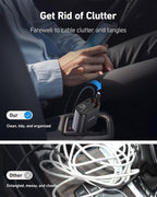 UYOUNG Retractable Car Charger 100W, 4 in 1 Fast Car Phone Charger, 2 Retractable Cables 31.5 Inch and 2 USB Ports, Compatible with iPhone 15/14/13/12/11 Pro Max/XR/XS,Samsung,Pixel,iPad/iPod