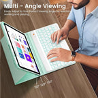 Keyboard Case for iPad Air 5th/4th Pro 11 inch, 7-Color Backlit Detachable Wireless Keyboard Case with Pencil Holder, Stand Folio Cover for Gen 2020/2022, Pro 4th/3rd/2nd/1st Gen, Green…