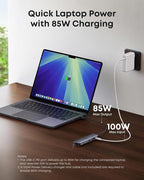 Anker USB C Hub, 7-in-1 Multi-Port USB Adapter for Laptops, 4K@60Hz USB C to HDMI Splitter, 85W Max Power Delivery, 3xUSBA & C 3.0 Data Ports, SD/TF Card, for Type C Devices (Charger Not Included)