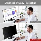 BERSEM 21.5 Inch Monitor Computer Privacy Screen Filter for 16:9 Ratio,Removable Monitor Anti-Glare & Privacy Filters for 21.5 Inch, Anti Blue Light, Anti-Spy, Anti-Scratch, UV-Blocking