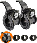 Barbell Clips 1 Inch Quick Release Weight Clamps 0.9-1.18inch Multi-Size Adjustable Olympic Clamps for Bars