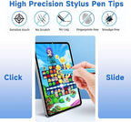 Mesh Fiber Stylus Pen Replacement Tips (20 Pcs) for Capacitive Touch Screen, High Sensitivity, Soft, No Scratch, Slow wear, Smartphone,Tablet Stylus Fibre Nibs