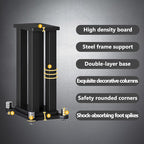 A Pair of Speaker Stands, Bookshelf Speaker Stand Steel Frame Support for Speakers up to 40 kg, Vibration-Absorbing MDF Design, Universal Speaker Stand Improves Sound Quality (70cm/27.5in)