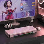 Acrylic Computer Keyboard Cover, Mechanical Keyboard Dust Cover PC Keyboard Cat Protector, Cat Keyboard Protector (1 Pack, Lightpink)