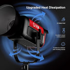 GVM 200W LED Video Light with Lantern Softbox, SD200B Continuous Lighting Kit with Bluetooth Mesh Network/DMX Control, 2700K-6800K Studio Light Photography Lighting Kit, 45400lux/1m, 12 Scene Effects