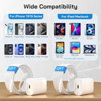 30W USB C i Phone 16 15 Charger Fast Charging, 2PACK Wall Charger for iPhone 16 15 Pro Max Charger Cord 12FT Fast Type C Charger Block for iPhone 16/16 Pro/15 Plus/15 Pro/15 Pro Max, iPad Pro/Air/Mini