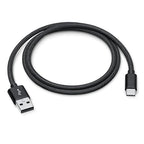 Woven USB-C Cable for iPhone 16 Pro Max (Black, 5ft) MFi Certified Car CarPlay USB-A to USB C Charger Cord Fast Charging for Apple iPhone 15 Pro Max/16/16 Plus/16 Pro/15/15 Pro/15 Plus/iPad Air M2
