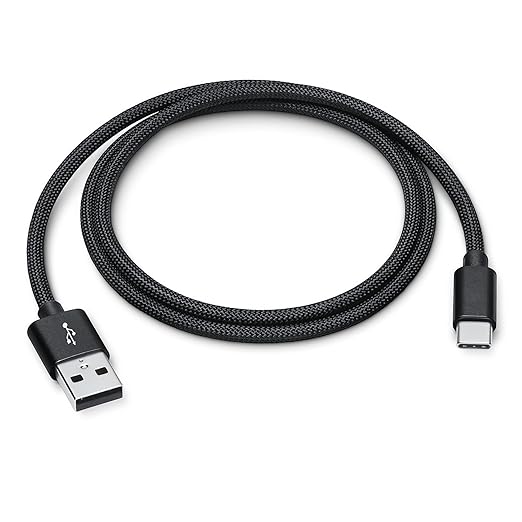 Woven USB-A to USB-C Cable (1ft) for Apple iPhone 16 Pro Max MFi Certified USB to Type C CarPlay Car Charger Cord for iPhone 16 Pro 16 Plus 16 iPhone 15 Pro Max 15 Pro 15 Plus 15 iPad Pro M4 (Black)