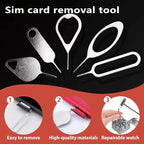 SIM Card Tool Kit with Eject Pins 16 Pcs Tray Openers Needle Ejector for All iPhone iPad Samsung Galaxy Smartphones & Smart Watch Link Remover Tnkcter