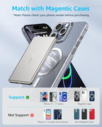 “Air” Power Bank for MagSafe 5000mAh, Ultra Slim Magnetic Wireless Portable Battery Charger Case with USB-C Cable, Compatible with iPhone 17/16/15/14/13/12 Series Only (Sliver)