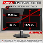 38 Inches Privacy Screen Filter for 21:9 Curved Ultrawide Monitor | Privacy Shield | Anti Glare | Anti-Blue Light | Eye Protection | Anti Spy | Computer Security Private Filter Protector