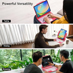for iPad 9th Generation Case with Keyboard,Magic Style Keyboard Case for iPad 9th/8th/7th Gen 10.2 inch - Floating Cantilever Magnetic Stand Multi-Touch Trackpad (Rose Red)