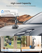 4" Suction Cup Mount with Magic Arm for Car Camera Mount for Go pro Windshield Phone Holder for Insta 360 Action Camera Accessories