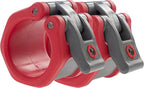 Lock-Jaw HEX 50mm / 2" Olympic Barbell Collar (Red)