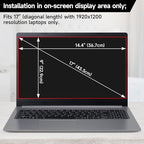 17 Inch 1920x1200 Laptop Privacy Screen (367 * 229mm), Anti Blue Light Glare & Anti Scratch Computer Privacy Shield, Not for 17.3" with 1920x1080 Resolution Laptop