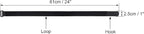 12 Pack 1 x 24 Inches Hook and Loop Reusable Fastening Cable Tie Down Straps by Wisdompro - Reusable, Durable Functional Cinch Strap to Keep Your Home, Office, Workspace from Tangled Messes of Cords