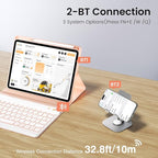 BLUTLOTUS for iPad 11th A16 10th Generation Case with Keyboard - 7 Colors Backlit Wireless Detachable Folio Keyboard Cover with Pencil Holder for iPad 11'' A16 2025 10th Gen 10.9 Inch 2022 (Pink)