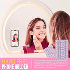 2PACK Silicone Double Sided Suction Phone Case Mount, Detachable Hands Free & Strong Grip Holder for Selfies & Videos, Compatible iPhone Android (Violet, 2Pack 40 Suction Cups)