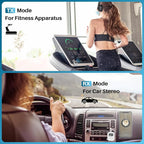YMOO Bluetooth 5.4 Transmitter Receiver for Airplane, Wireless Bluetooth Adapter Travel Essentials, Supports to 2 Headphones, 25H Playtime, 2-in-1 Adapter with LED Display for TVs Gym Car Home,White