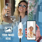 Phone Grip Strap - Reversible Finger Holder for Phone Back, Customizable Anti-Slip Design, Wireless Charging Compatible Detachable Holder for iPhone - Animals Custom