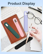 eZAKKA Silicone Pencil Holder For Most Pens,Pencils, 7.8 inch Self-Adhesive Stick To Notebooks,Diary, Desks,Tablet, Pink, 1 Pack