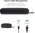 USB Speakerphone, Conference Computer Speakers with Microphone for Home Office Calls, 360 Degree Enhanced Voice Pickup, Noise Reduction, Echo Cancellation, Compatible with Zoom, Teams, Skype