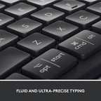 Logitech ERGO K860 Wireless Ergonomic Keyboard - Split Keyboard, Wrist Rest, Natural Typing, Stain-Resistant Fabric, Bluetooth and USB Connectivity, Compatible with Windows/Mac, Black