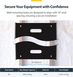 StarTech.com 8U Wall Mount Patch Panel Bracket - 13.75 inch Deep - 19" Patch Panel Rack for Shallow Network Equipment- 80lbs Capacity, TAA (WALLMOUNT8)
