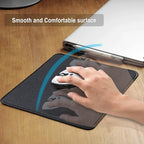 Zhithink 11 Pack Mouse Pad with Reinforced Stitching Edge, Washable Mousepad with Grippy Non-Slip Rubber Base, 0.12 Inch Thick Smooth Tracks Computer Mouse Pads Bulk for Desk, Black, 10.2x8.2 Inch