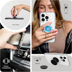 PopSockets Plant-Based Phone Grip with Expanding Kickstand, Adhesive Grip, Eco-Friendly - Sun and Moon