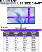 FILMEXT [2023 Upgrade Removable Computer Privacy Screen Filter for 28 inch Frameless Monitor, Anti Spy Blue Light Filter, Anti-Scratch, Easy On/Off Screen Protector for 16:9 Aspect Ratio