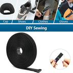 26ft Cut-to-Length Cable Straps 1in Wide with 20pcs Plastic Buckles, Adjustable Cinch Strap Free Cutting, Reusable Hook and Loop Straps for Fastening Cable Ties, Cord Straps, Wire Management